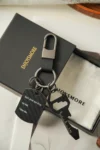 Dad's Birthday Gift Father's Day Anniversary Carbon Black Fiber Bottle Opener key KeyChain Set