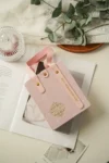 Give Boyfriend Girlfriend Cute Cat High-end Carbon Fiber Peace&love Keychain Mobile Phone Pendant