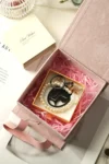 Rose Story Girlfriend Girl Best Friend Gift Box Mother's Day Gift Girl Portrait Yellow Rose High Quality Carbon Fiber KeyChain With Pearl Bracelet