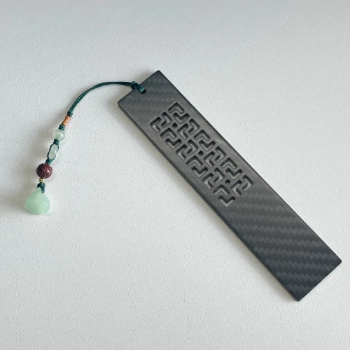 Teacher's Day Gift Classmate Graduation Gift Chinese Style Exquisite Hollow Window Carbon Fiber Bookmark