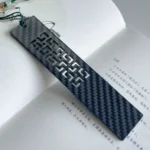 Teacher's Day Gift Classmate Graduation Gift Chinese Style Exquisite Hollow Window Carbon Fiber Bookmark
