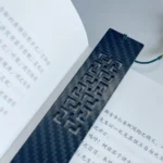 Teacher's Day Gift Classmate Graduation Gift Chinese Style Exquisite Hollow Window Carbon Fiber Bookmark