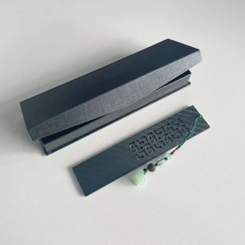 Teacher's Day Gift Classmate Graduation Gift Chinese Style Exquisite Hollow Window Carbon Fiber Bookmark