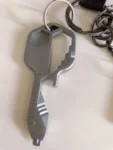 Dad letter KeyChain Dad's birthday gift father's day Anniversary Carbon Black Fiber KeyChain set