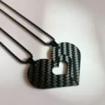 EE004 Listen To The Voice In Your Heart Valentine's Day Couple Gift Love Puzzle Necklace Gift Set