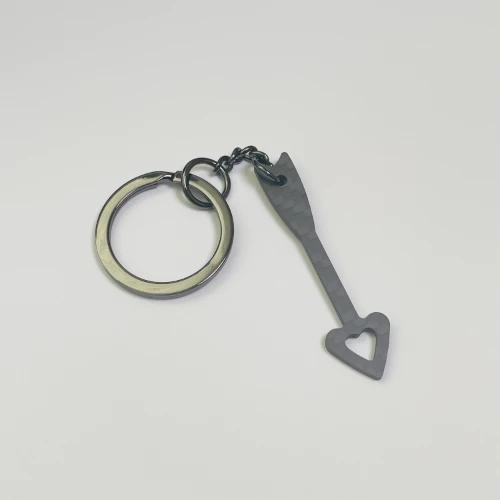 EE010 Love is You Arrow Through Your Heart Couple Love Confession Gift Keychain Two-Piece Set