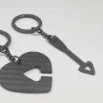 EE010 Love is You Arrow Through Your Heart Couple Love Confession Gift Keychain Two-Piece Set