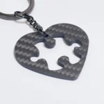 EE007 Couple Love Puzzle Confession Boyfriend Girlfriend Creative Gift Carbon Fiber Keychain