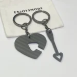 EE010 Love is You Arrow Through Your Heart Couple Love Confession Gift Keychain Two-Piece Set
