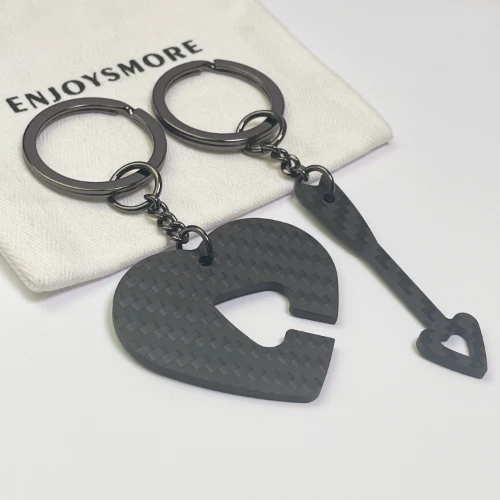 EE010 Love is You Arrow Through Your Heart Couple Love Confession Gift Keychain Two-Piece Set
