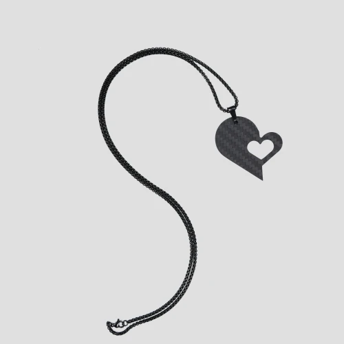 EE004 Listen To The Voice In Your Heart Valentine's Day Couple Gift Love Puzzle Necklace Gift Set