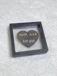 EE011 Love Is Home DIY Four-In-One Puzzle Love House Carbon Fiber Keychain Gift