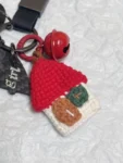 EE011 Love Is Home DIY Four-In-One Puzzle Love House Carbon Fiber Keychain Gift