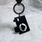 EE015 Heart-beating Moment Camera Cool Gift For Boyfriend Carbon Fiber KeyChain Gift