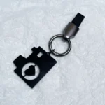 EE015 Heart-beating Moment Camera Cool Gift For Boyfriend Carbon Fiber KeyChain Gift