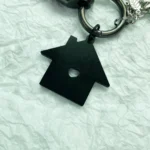 EE017 Couple's House Boyfriend Girlfriend Lover Confession Gift Creative Gift Carbon Fiber Keychain Gift