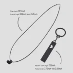 EE008 Niche Valentine's Day Couple Confession Gift Love Keychain Necklace Gift Box Set