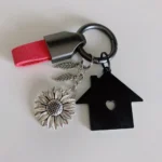 EE017 Couple's House Boyfriend Girlfriend Lover Confession Gift Creative Gift Carbon Fiber Keychain Gift