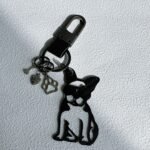 French Bulldog Carbon Fiber Keychain - Personalized Dog Lover Gift