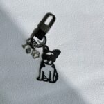 French Bulldog Carbon Fiber Keychain - Personalized Dog Lover Gift