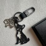 Chihuahua Carbon Fiber Keychain - Personalized Dog Lover Gift