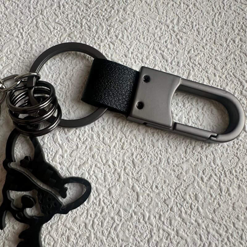 Chihuahua Carbon Fiber Keychain - Personalized Dog Lover Gift