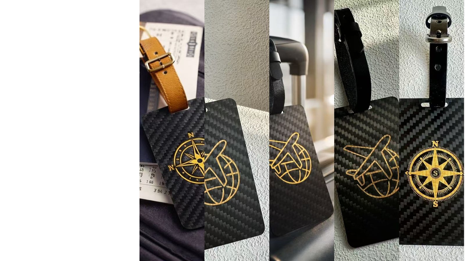 Carbon Fiber Luggage Tags