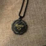 Personalized Carbon Fiber Name Necklace for Women - Custom Jewelry