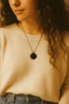 Personalized Carbon Fiber Name Necklace for Women - Custom Jewelry