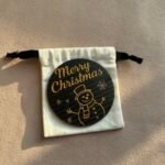 Christmas Coaster Set - Carbon Fiber Holiday Decor