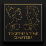 Personalized Couples Coaster Set - Carbon Fiber Coffee Coasters