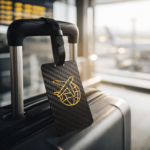 Carbon Fiber Airplane Luggage Tag - Personalized Pilot Gift