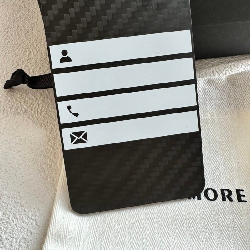 Carbon Fiber Airplane Luggage Tag - Personalized Pilot Gift