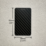 Corporate Anniversary Gift - 10 Years Carbon Fiber Luggage Tag