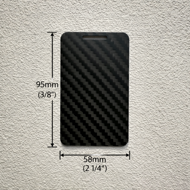 Corporate Anniversary Gift - 10 Years Carbon Fiber Luggage Tag