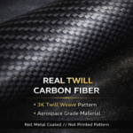 Personalized Carbon Fiber Cuff Bracelet for Men - Minimalist Jewelry