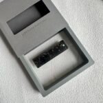 Forged Carbon Fiber EDC Ruler Keychain - 6cm Pocket Tool