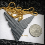 Personalized Carbon Fiber Jet Necklace - Aviation Pilot Gift