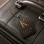Personalized Carbon Fiber Shield Luggage Tag