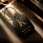 Personalized Carbon Fiber Shield Luggage Tag
