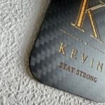 Personalized Carbon Fiber Shield Luggage Tag