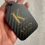 Personalized Carbon Fiber Shield Luggage Tag