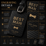 Best Man Luggage Tag, Personalized Groomsman Gift, Carbon Fiber Wedding Gift, Custom Best Man Travel Tag, Groomsmen Proposal Gift
