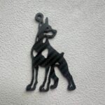 Personalized Doberman Gift for Men, Carbon Fiber Keychain, Father's Day Gift, Dog Dad Gift, Tactical EDC Backpack Charm for Him