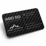 Luxury Carbon Fiber Business Card, Personalized Laser Engraved Business Card, Executive Name Card, Custom Corporate Gift, Networking Card