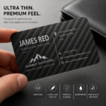 Luxury Carbon Fiber Business Card, Personalized Laser Engraved Business Card, Executive Name Card, Custom Corporate Gift, Networking Card
