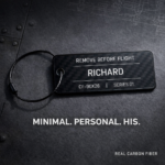 Remove Before Flight Carbon Fiber Name Tag Personalized Gift for Him Aviation Keychain Custom Pilot Minimalist EDC Tech Gift