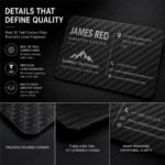 Luxury Carbon Fiber Business Card, Personalized Laser Engraved Business Card, Executive Name Card, Custom Corporate Gift, Networking Card
