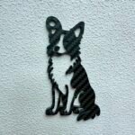 Gift for Dog Dad Border Collie Keychain Carbon Fiber Dog Lover Gift Personalized Pet Memorial Gift for Him EDC