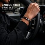 Carbon Fiber Bracelet for Men, Lightweight Cuff, S,M,L, Birthday Gift for Husband, Tech Lover Gift